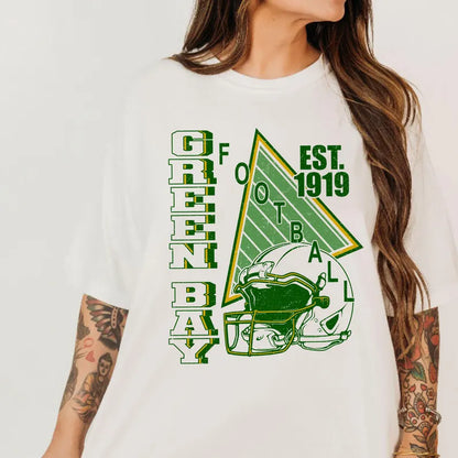 Green Bay Vintage Style Football Sweatshirt, Green Bay Football Crewneck, Green Bay Football T-shirt, Green Bay Fan Gifts Tee