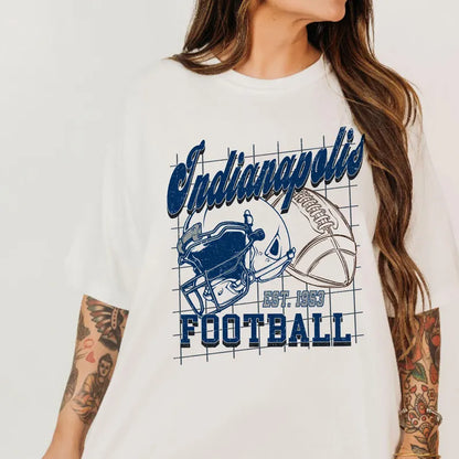 Indianapolis Shirt For Him, Vintage Indianapolis Football Sweatshirt, Indianapolis Football Retro Gift, Indianapolis Gift For Her