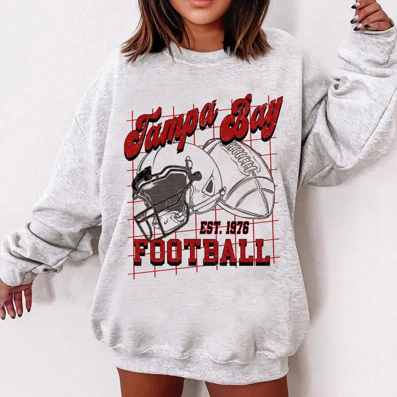 Tampa Bay Football Shirt For Him, Vintage Tampa Bay Sweatshirt, Tampa Bay Football Retro Gift, Tampa Bay Gift For Her, Tampa Bay Team