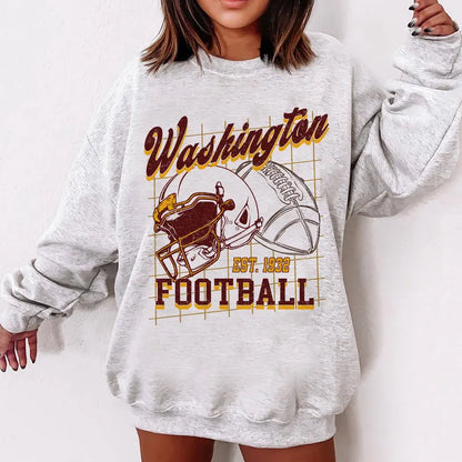 Washington Football Shirt For Him, Vintage Washington Football Sweatshirt, Washington Football Retro Gift, Washington Gift For Her, Washington Team