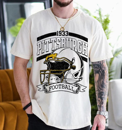 Retro 90s Style Pittsburgh Football Sweatshirt, Game Day Shirt, Pittsburgh Team Football Shirt, Sunday Pittsburgh, Pittsburgh Football