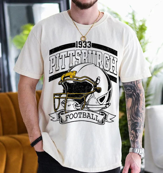 Retro 90s Style Pittsburgh Football Sweatshirt, Game Day Shirt, Pittsburgh Team Football Shirt, Sunday Pittsburgh, Pittsburgh Football