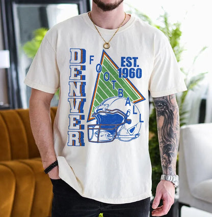 Denver Vintage Style Football Sweatshirt, Denver Football Crewneck, Denver Football T-shirt, Denver Fan Gifts Tee