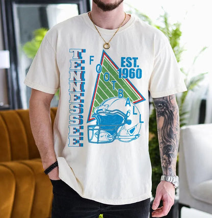 Tennessee Vintage Style Football Sweatshirt, Tennessee Football Crewneck, Tennessee Football T-shirt, Tennessee Fan Gifts Tee