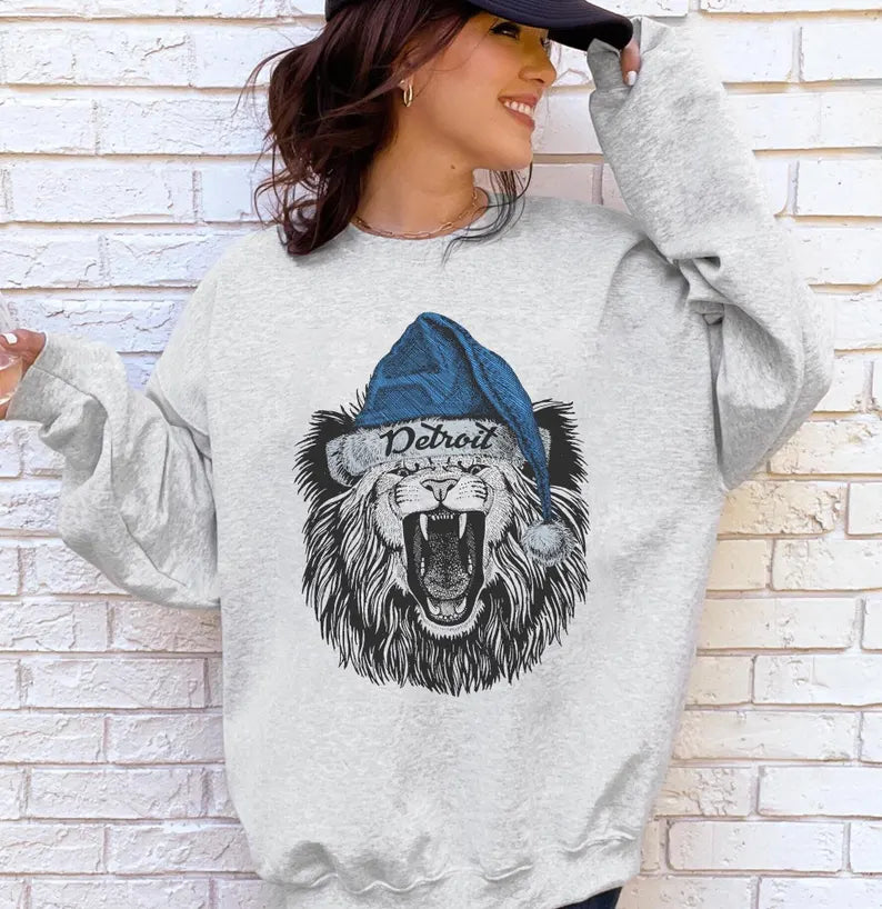 Detroit Football Sweatshirt, Vintage Sports Fan Shirt, Trendy Game Day Gift Tee, Detroit Mascot Sweatshirt, Detroit Football Fan Shirt