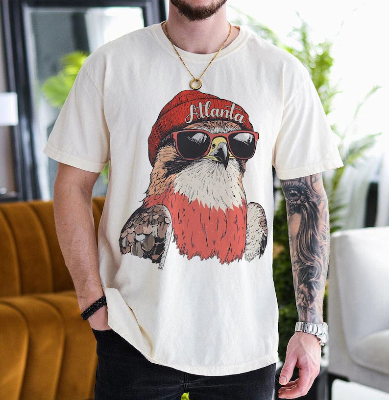 Atlanta Football Sweatshirt, Retro Sports Fan Shirt, Trendy Game Day Gift Tee, Atlanta Mascot Sweatshirt, Atlanta Football Fan Shirt