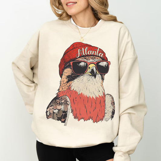 Atlanta Football Sweatshirt, Retro Sports Fan Shirt, Trendy Game Day Gift Tee, Atlanta Mascot Sweatshirt, Atlanta Football Fan Shirt