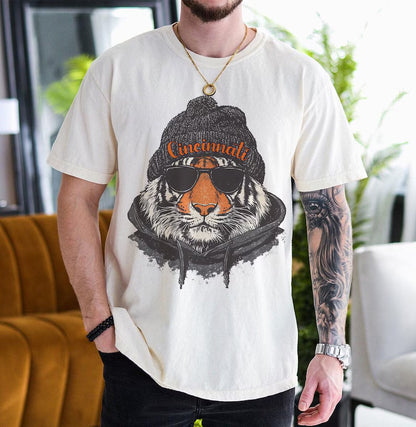 Cincinnati Football Sweatshirt, Retro Sports Fan Shirt, Trendy Game Day Gift Tee, Cincinnati Mascot Sweatshirt,Cincinnati Football Fan Shirt