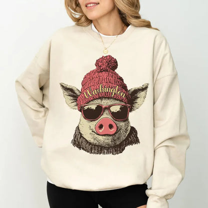 Washington Football Sweatshirt, Retro Sports Fan Shirt, Trendy Game Day Gift Tee, Washington Mascot Sweatshirt,Washington Football Fan Shirt