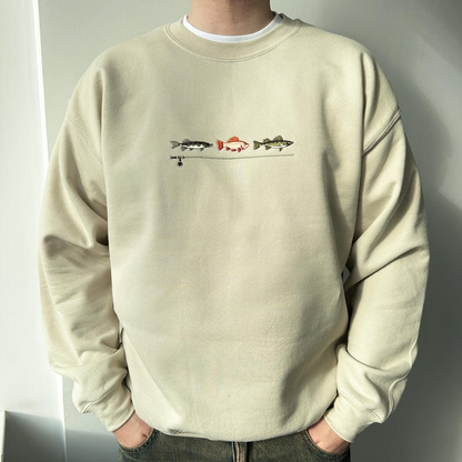 Vintage fishing sweatshirt crewneck, Fishing shirt, Fisherman sweater, Fishing gifts, Outdoor Outfitters, Fishing embroidered sweatshirt