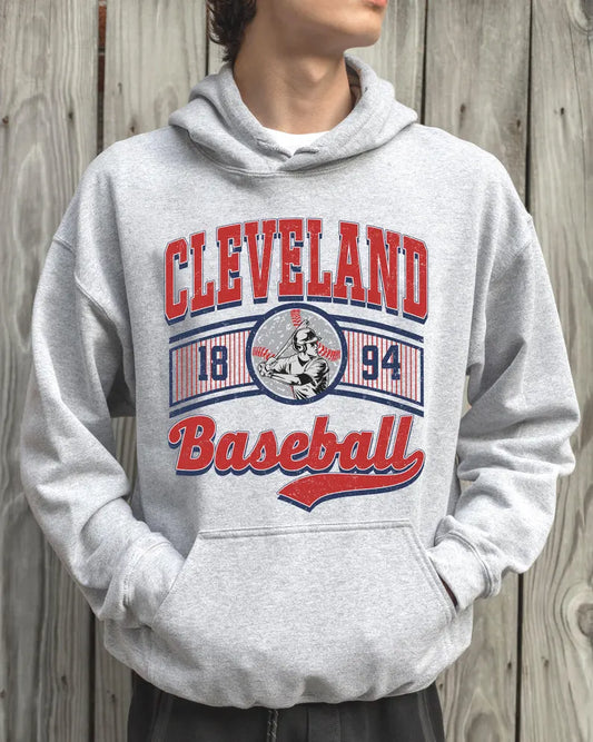 Vintage Cleveland Baseball 90s Style Sweatshirt, Baseball Team Shirt, Cleveland Game Day Tee, Throwback Cleveland Shirt, Baseball Mom Tee
