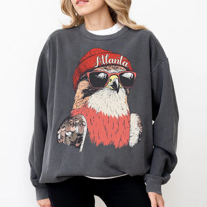 Atlanta Football Sweatshirt, Retro Sports Fan Shirt, Trendy Game Day Gift Tee, Atlanta Mascot Sweatshirt, Atlanta Football Fan Shirt