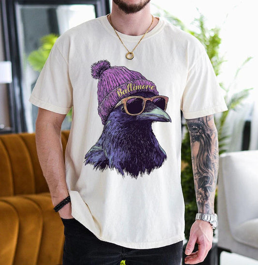 Baltimore Football Sweatshirt, Retro Sports Fan Shirt, Trendy Game Day Gift Tee, Baltimore Mascot Sweatshirt, Baltimore Football Fan Shirt