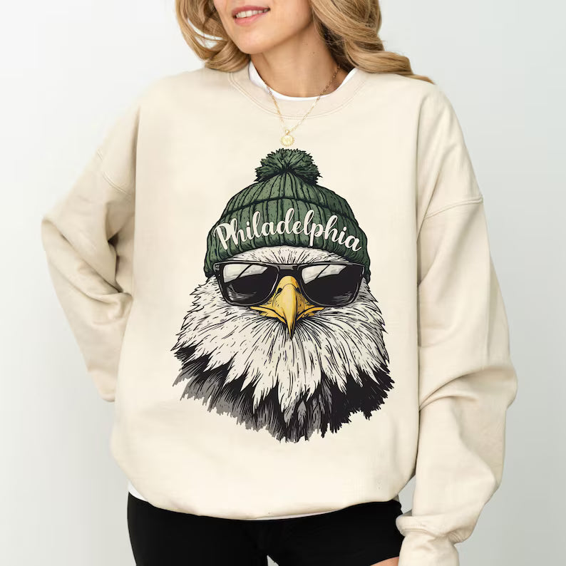 Philadelphia Football Sweatshirt, Retro Sports Fan Shirt, Trendy Game Day Gift Tee, Philadelphia Mascot Sweatshirt,Philadelphia Football Fan