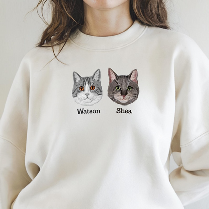 Go dtí an Ghealach Agus Ar Ais Geansaí nó Cochaillín, Bronntanais Lánúin Bróidnithe Pearsanta