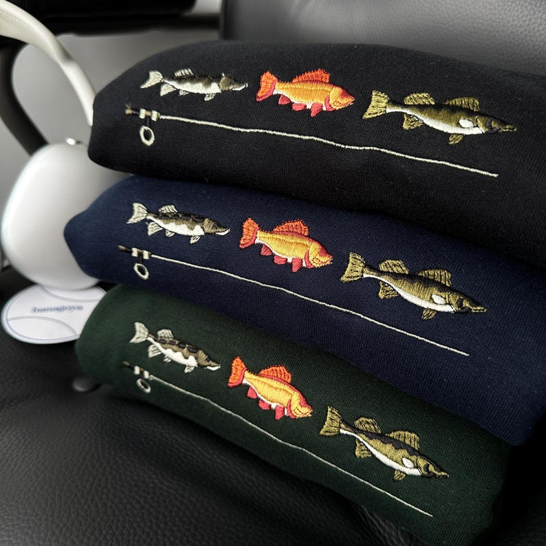 Vintage fishing sweatshirt crewneck, Fishing shirt, Fisherman sweater, Fishing gifts, Outdoor Outfitters, Fishing embroidered sweatshirt