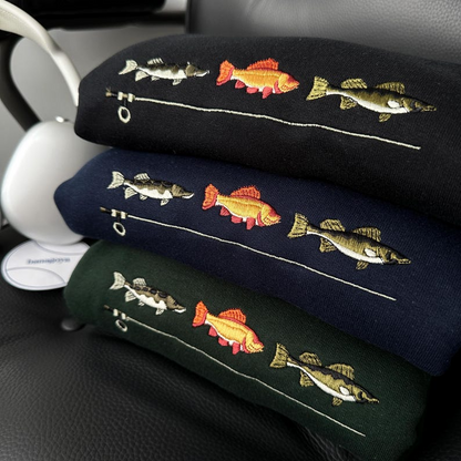 Vintage fishing sweatshirt crewneck, Fishing shirt, Fisherman sweater, Fishing gifts, Outdoor Outfitters, Fishing embroidered sweatshirt