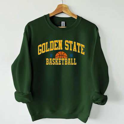 Vintage Golden State Foottball Sweatshirt, Gameday Basketball Shirt, Retro Style Golden State Basketball Sweatshirt, Golden State Fan Gifts