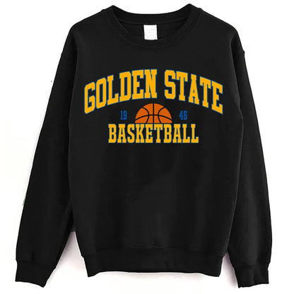 Vintage Golden State Foottball Sweatshirt, Gameday Basketball Shirt, Retro Style Golden State Basketball Sweatshirt, Golden State Fan Gifts