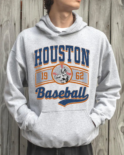 Vintage Houston Baseball 90s Style Football Sweatshirt, Baseball Team Shirt, Houston Game Day Tee, Throwback Houston Shirt, Baseball Mom Tee