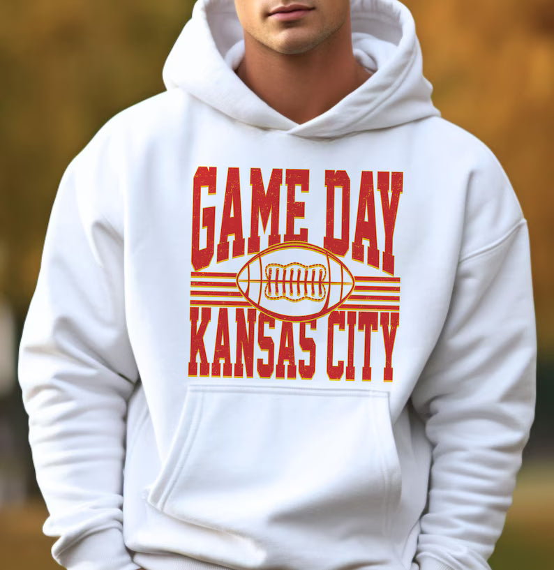 Game Day Football Sweatshirt, Kansas City Football Shirt, Game Day Kansas, Football Tee Gift, Kansas City Fans Shirt, Football Champions