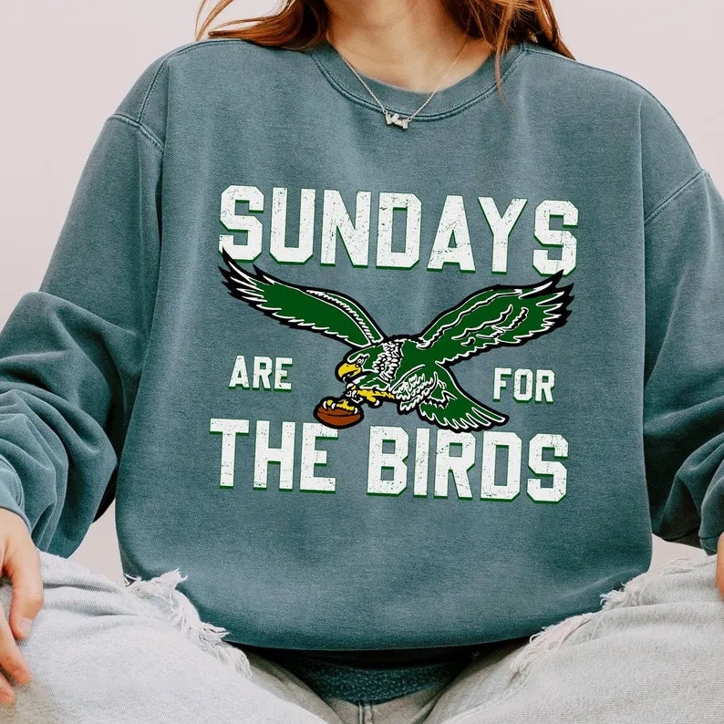 Philadelphia Football Sweatshirt, Sundays Are For The Birds Shirt, Bird Gang Football Sunday, Philadelphia Gift Fan, Philadelphia Team Shirt