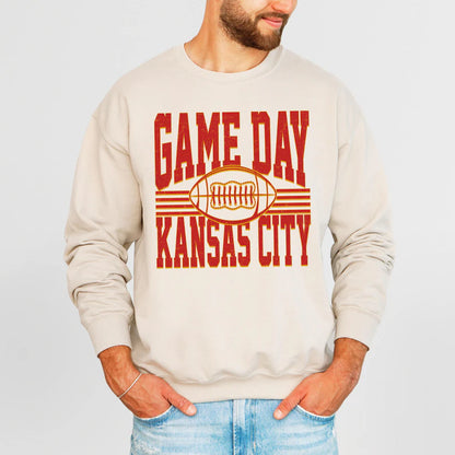 Game Day Football Sweatshirt, Kansas City Football Shirt, Game Day Kansas, Football Tee Gift, Kansas City Fans Shirt, Football Champions
