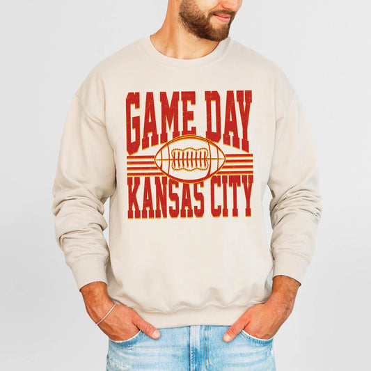Game Day Football Sweatshirt, Kansas City Football Shirt, Game Day Kansas, Football Tee Gift, Kansas City Fans Shirt, Football Champions