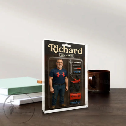 Personalized Photo Dad Action Figure Acrylic Block, Best Dad Ever Block Plaque, Custom Father's Day Gift For Dad, Gift For Husband