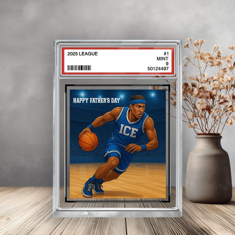 Personalized Fathers Day Gift For Dad, I Scored The Best Dad Basketball Gift, Dad Figure Acrylic Block, Basketball Dad Gift,Gift For Husband