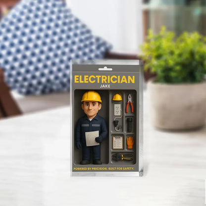 Personalized Electrician Gift for Him - Custom Acrylic Block for Electrician Dad or Coworker, Unique Father’s Day or Work Anniversary Gift