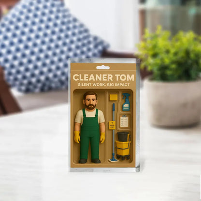 Personalized Cleaner Gift – Custom Acrylic Block Honoring Janitors & Custodians – Appreciation Gift for Facility Staff or Workplace Heroes
