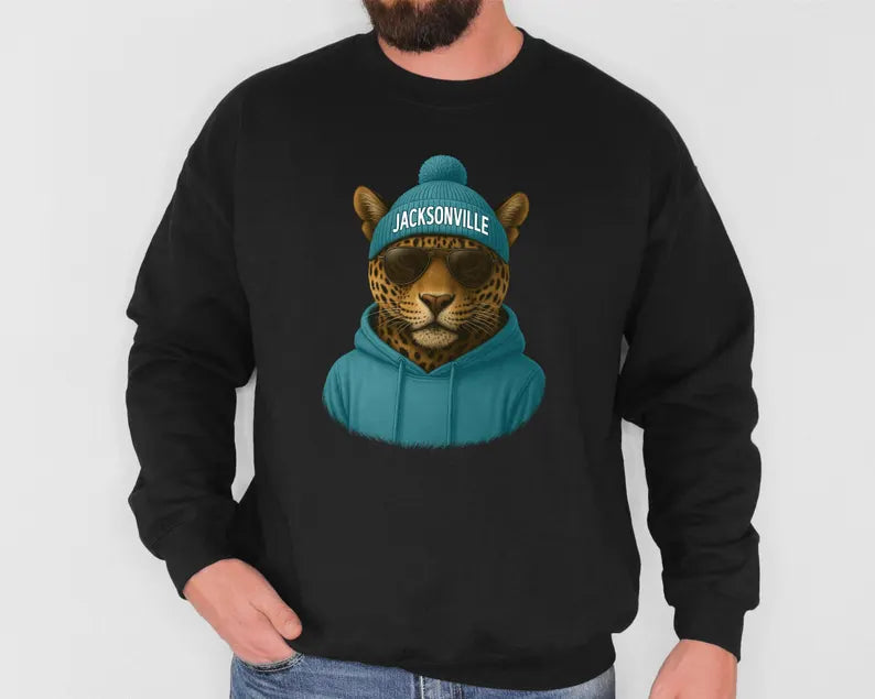 Retro Jacksonville Football Sweatshirt, Game Day, Jacksonville Team Football Shirt, Sunday Jacksonville, Jacksonville Mascot Football