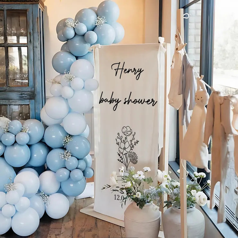 Custom Baby Shower Sign, Personalized Party Baby Shower Sign, Fabric Baby Shower Sign, Hello Baby Sign, Baby Shower Decor, Baby Shower Sign