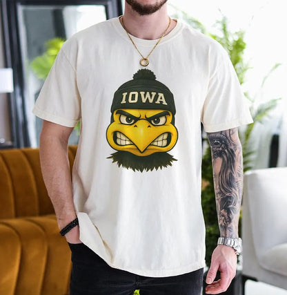Iowa Football Sweatshirt, Retro Sports Fan Shirt, Trendy Game Day Gift Tee, Iowa Mascot Sweatshirt, Iowa Football Fan Shirt