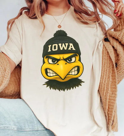 Iowa Football Sweatshirt, Retro Sports Fan Shirt, Trendy Game Day Gift Tee, Iowa Mascot Sweatshirt, Iowa Football Fan Shirt