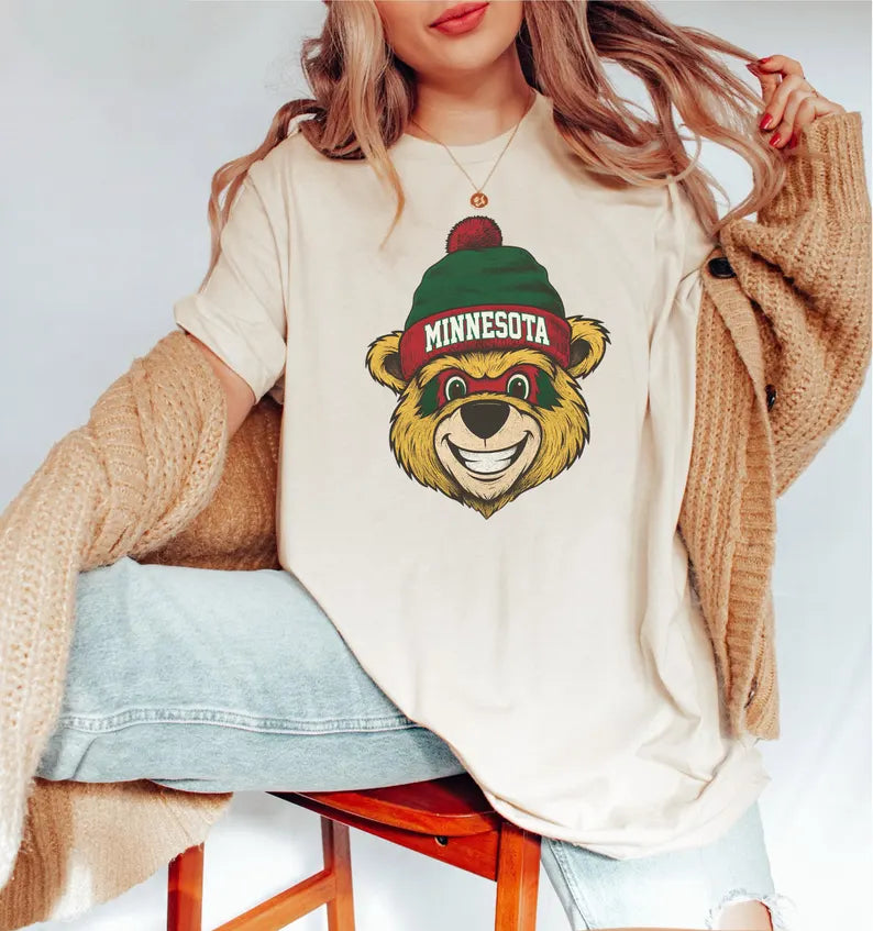 Minnesota Football Sweatshirt, Retro Sports Fan Shirt, Trendy Game Day Gift Tee, Minnesota Mascot Sweatshirt, Minnesota Hockey Fan Shirt