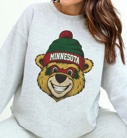 Minnesota Football Sweatshirt, Retro Sports Fan Shirt, Trendy Game Day Gift Tee, Minnesota Mascot Sweatshirt, Minnesota Hockey Fan Shirt