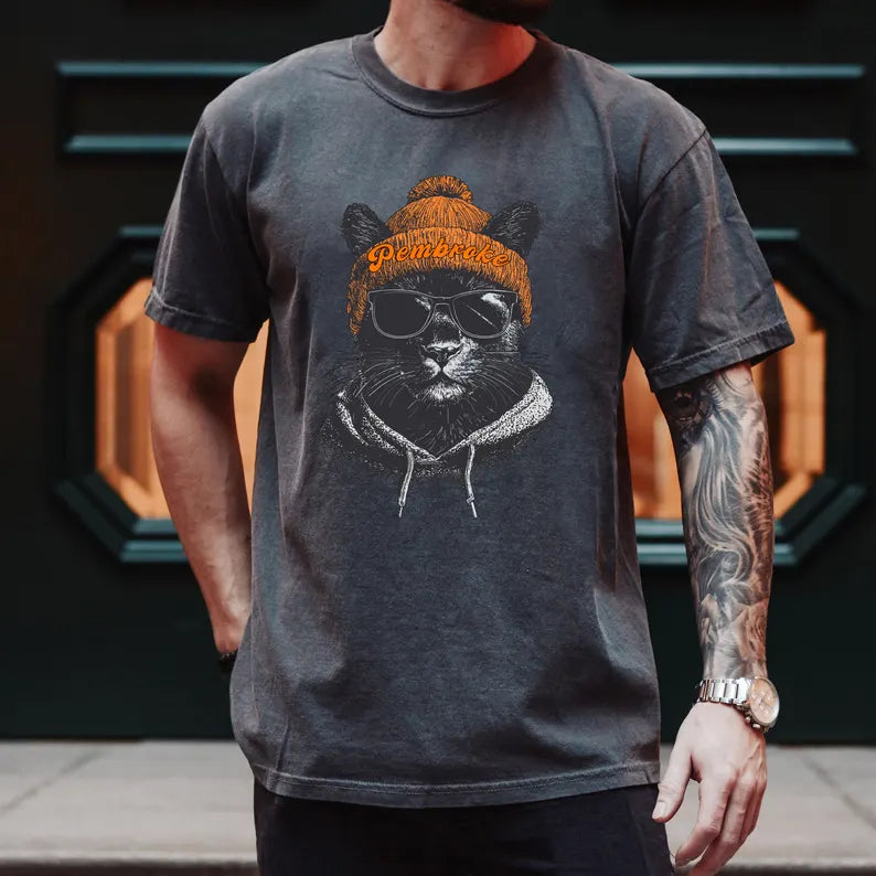 Pembroke Panther Football Sweatshirt, Retro Sports Fan Shirt, Pembroke Mascot Sweatshirt, Trendy Game Day Gift Tee, Pembroke School Fan Shirt