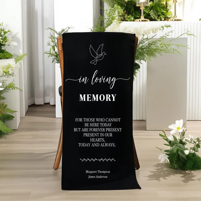 Custom In Loving Memory Banner, Memorial Fabric Banner, Funeral Banner, Personalized Tribute Banner, Memorial Banner for Loved Ones