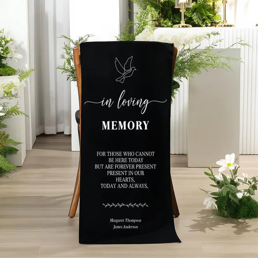 Custom In Loving Memory Banner, Memorial Fabric Banner, Funeral Banner, Personalized Tribute Banner, Memorial Banner for Loved Ones