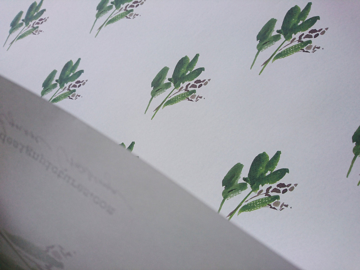 Wrapping paper,Gift Wrap, Rustic Wrap, Watercolour Gift Warp, Wrapping paper, gift paper, green leaves wrap paper, watercolour wrapping