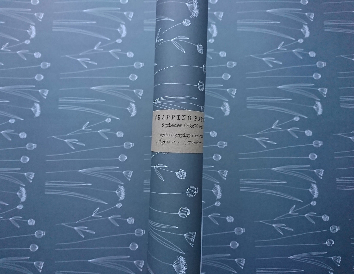 Graphical Wrapping paper,Gift Wrap, Rustic Wrapping, Floral Gift Warp, Wrapping paper, gift paper, floral wrapping paper, natural paper