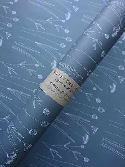 Graphical Wrapping paper,Gift Wrap, Rustic Wrapping, Floral Gift Warp, Wrapping paper, gift paper, floral wrapping paper, natural paper