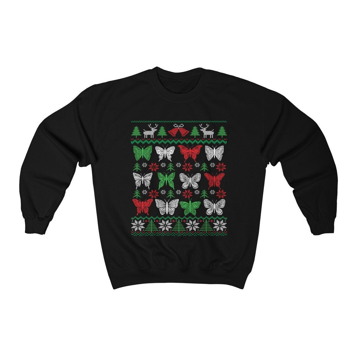 Butterfly Ugly Christmas Sweatshirt | Amateur Entomologist Shirt | Butterfly Lover Gift | Butterfly Girl | Insect Collector