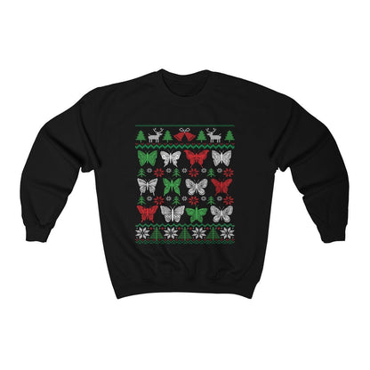 Butterfly Ugly Christmas Sweatshirt | Amateur Entomologist Shirt | Butterfly Lover Gift | Butterfly Girl | Insect Collector