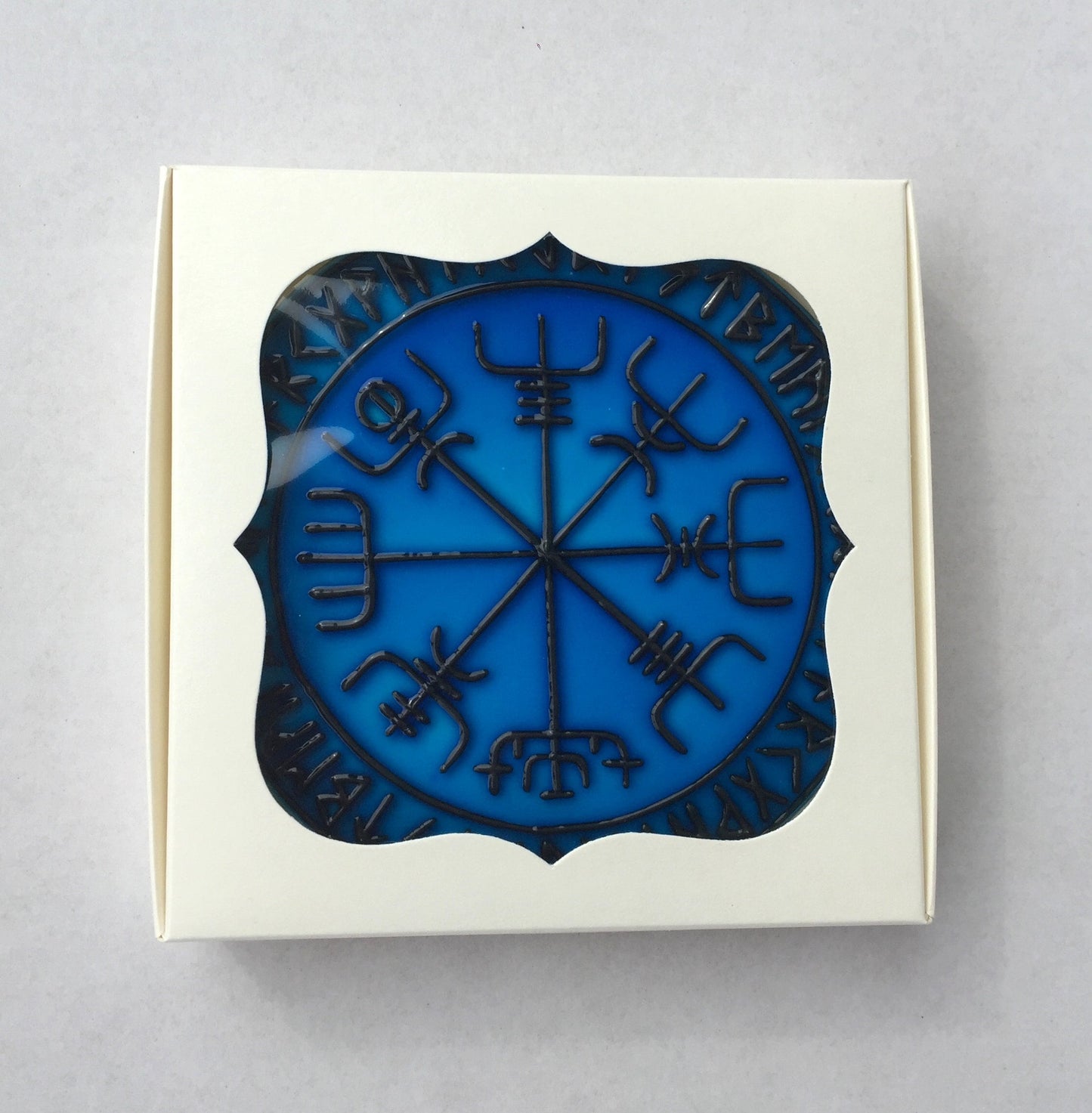 Vegvisir Viking Compass Runes Shield Gifts Wall art decor Suncatcher for window