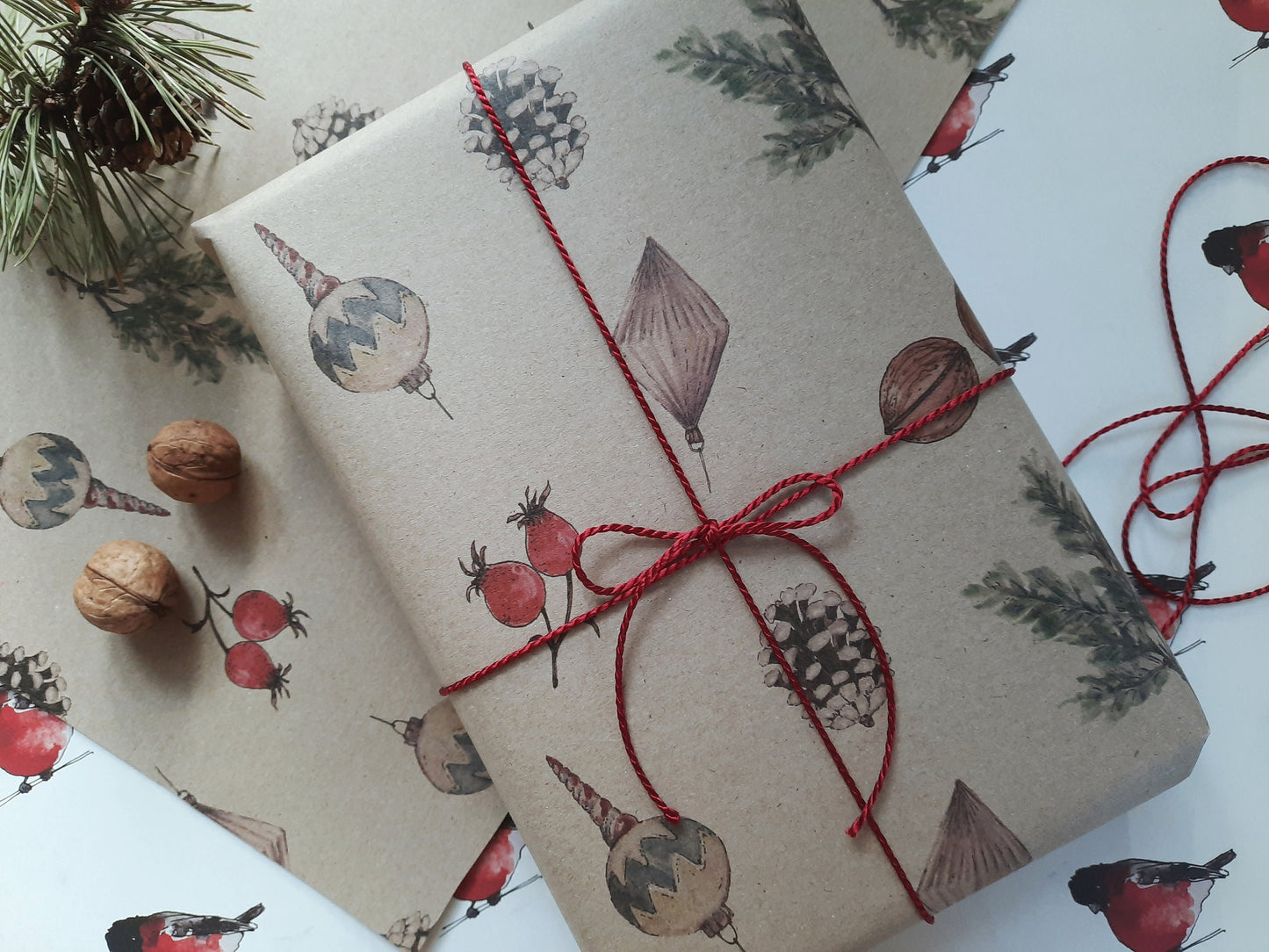 Christmas Wrapping paper, Christmas Gift Wrap, Rustic Christmas Wrap, Graphical Christmas Gift Warp, Xmas Wrapping paper, gift