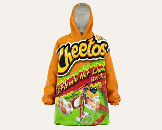 OVERSIZED BLANKET HOODIE Cheetos Bag / Plush Sherpa Giant Hooded Sweatshirt / Warm, Cozy & Comfy Blanket Hoodie / Custom Blanket Hoodie