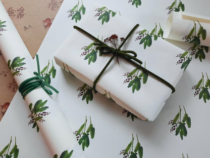 Wrapping paper,Gift Wrap, Rustic Wrap, Watercolour Gift Warp, Wrapping paper, gift paper, green leaves wrap paper, watercolour wrapping